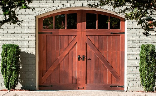 Traditional Raised Panel Garage Doors with Windows